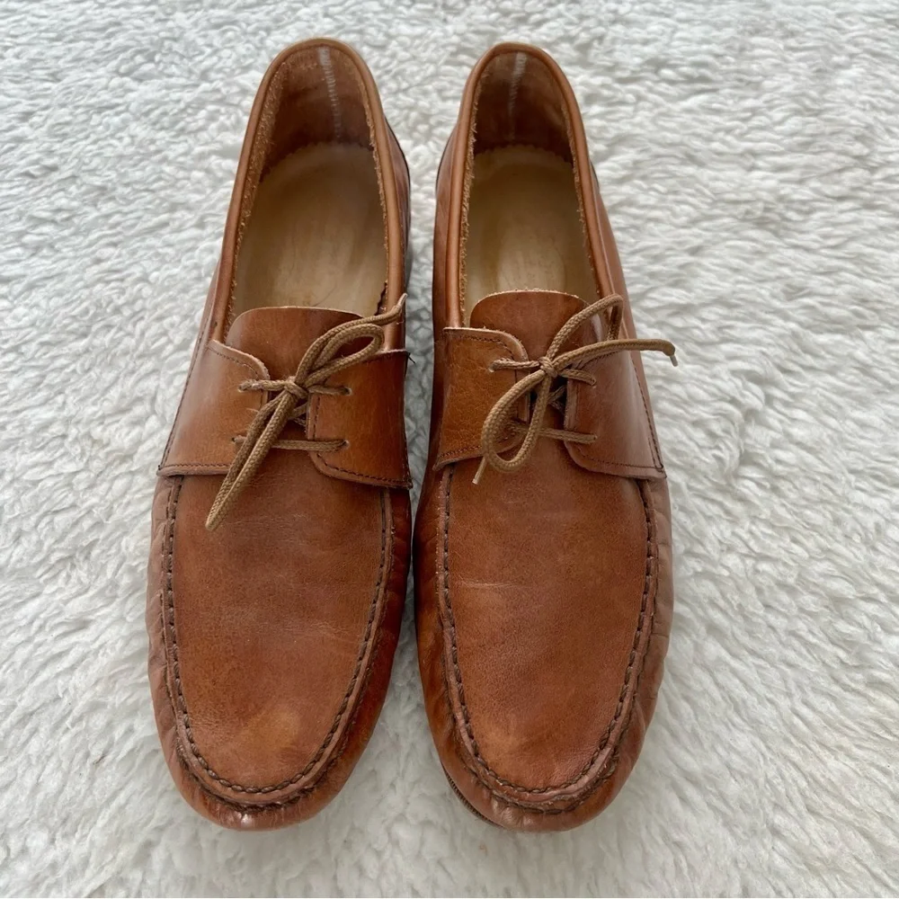 Florsheim Brown Vintage Leather Lace Up Men’s Shoes Size 10.5